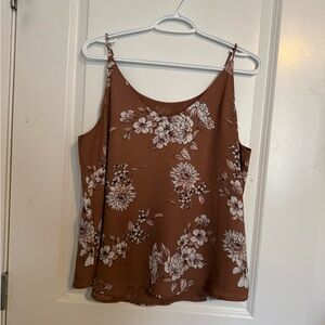 Floral Brown Women's Top